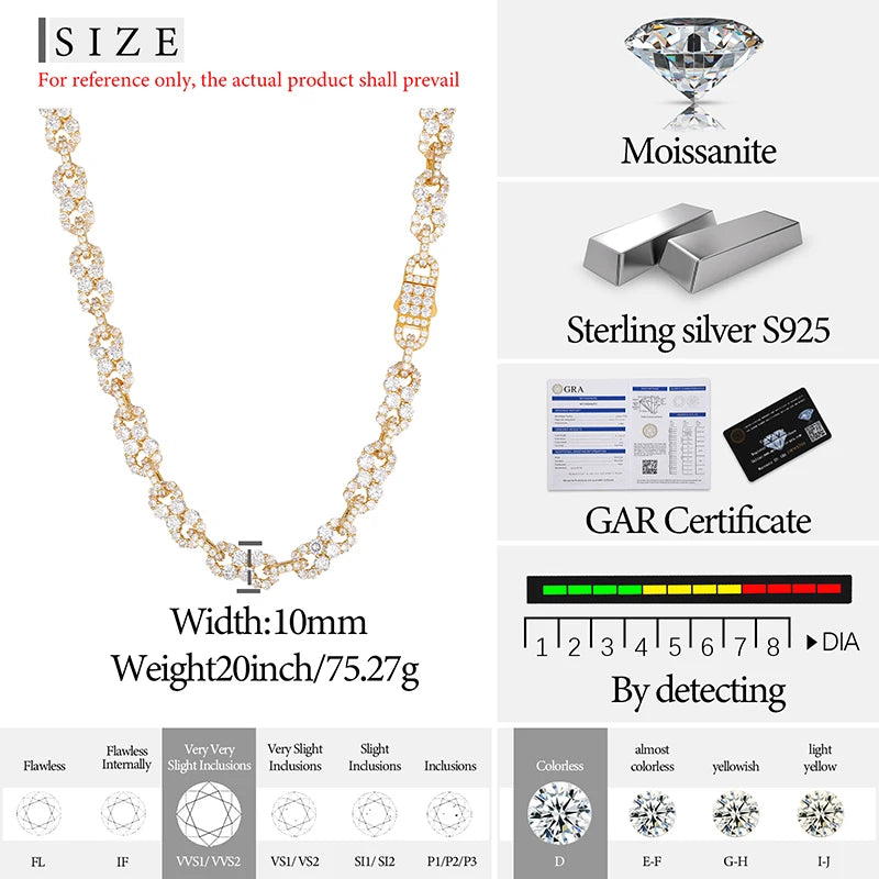 Necklace Chain 925 Silver For Women/Men.