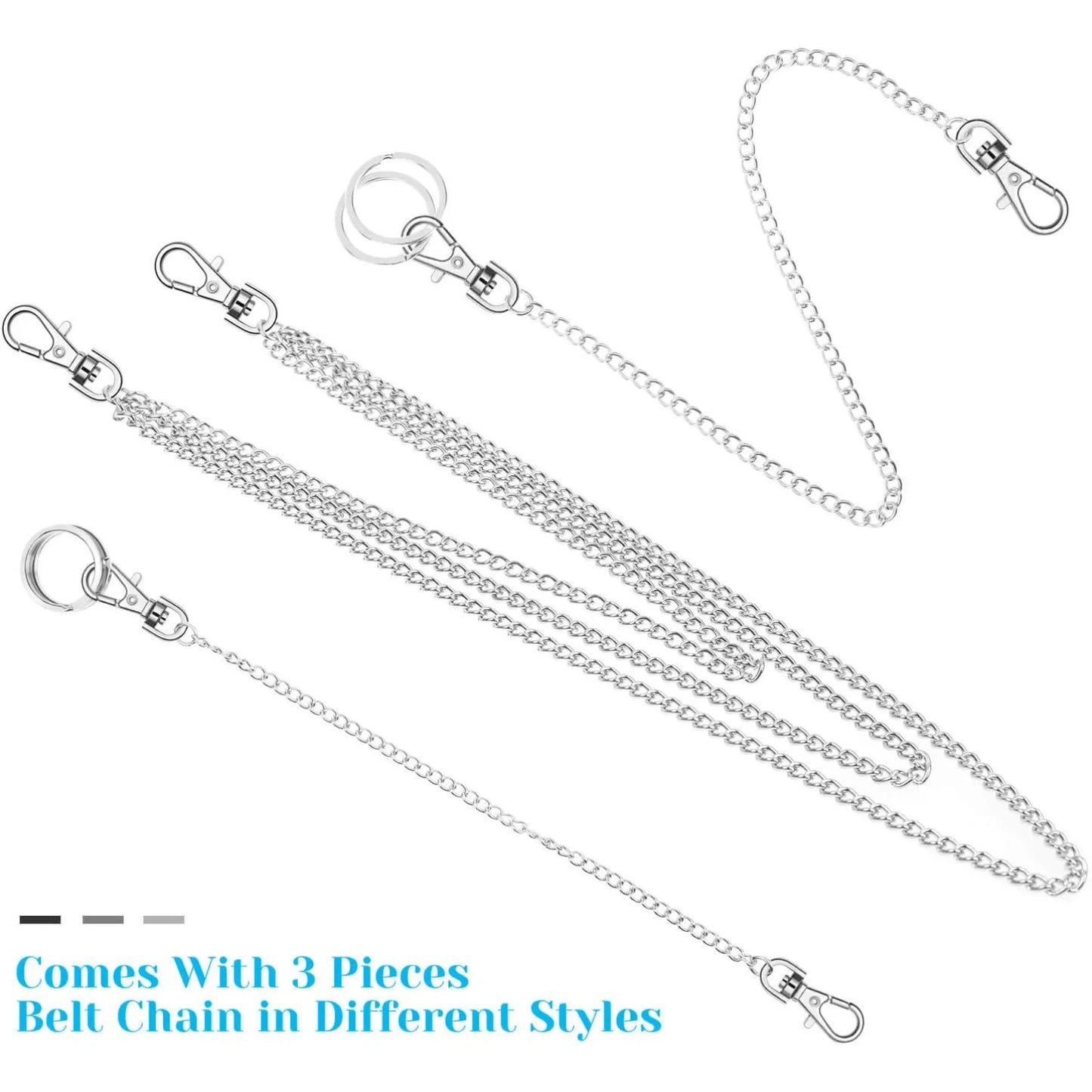 Eboy Egirl 3pcs Belt Chain, Pocket Chain