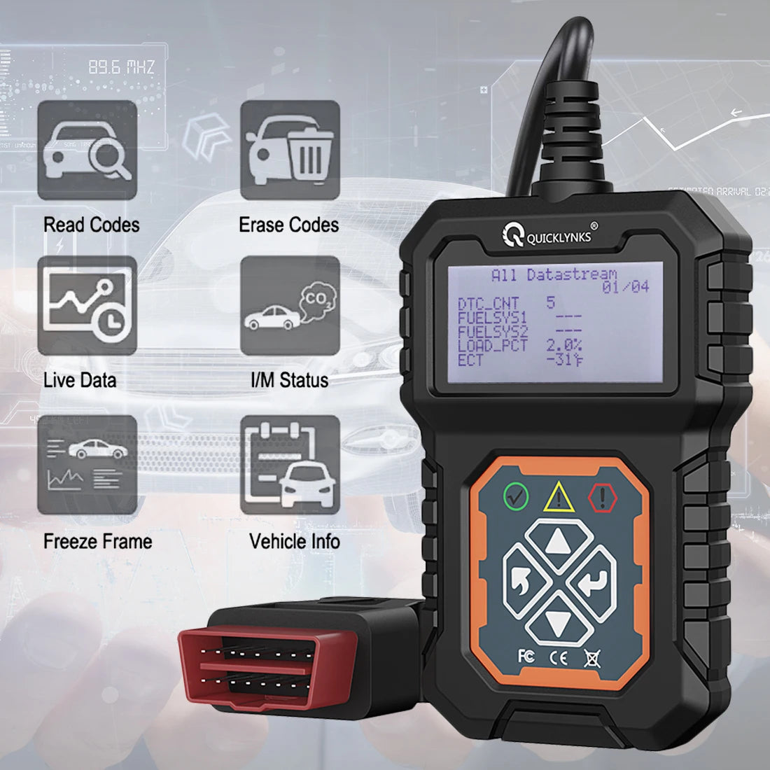 Car Full OBD2/EOBD Scanner/Code Reader Scanner.