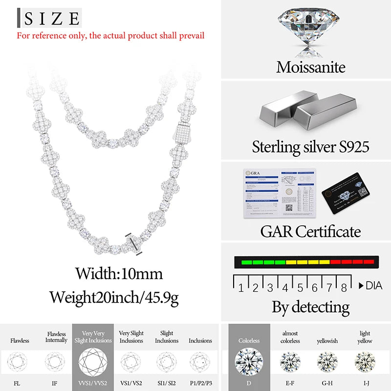 Necklace Chain 925 Silver For Women/Men.