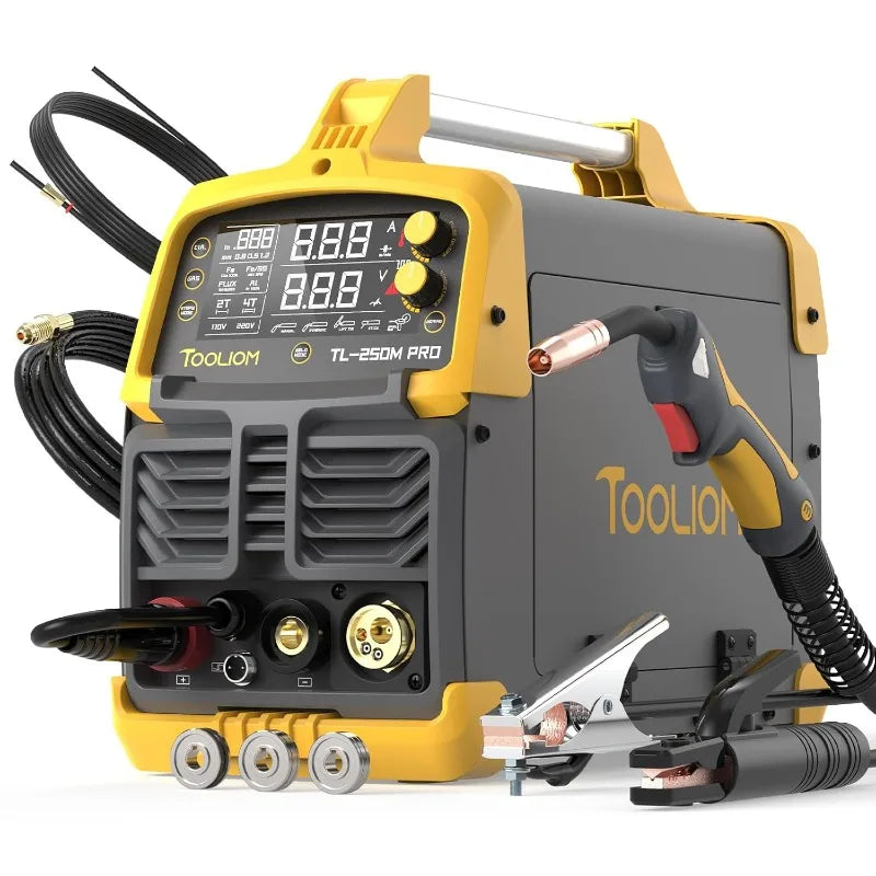 250A 110V/220V Aluminum MIG Welder with Pulse.