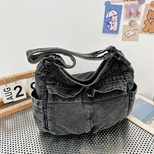 Retro Denim Vintage Messenger Bag