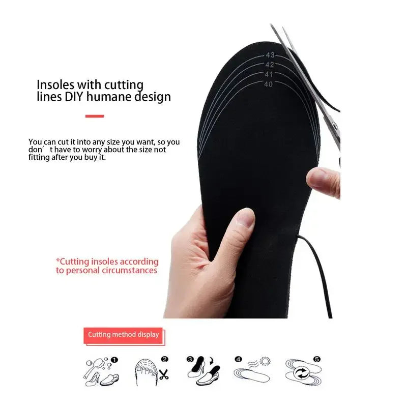 USB Heated Shoe Insole  Foot Heater