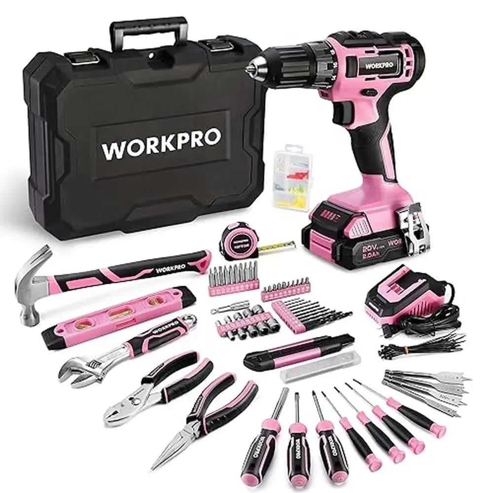 20V Pink Cordless Drill Driver Kit