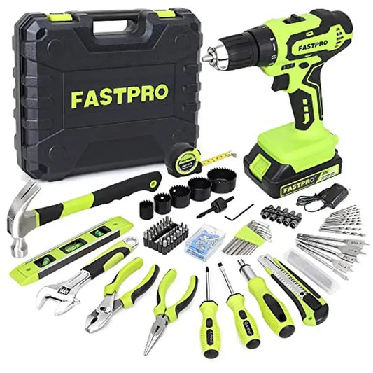 Cordless 20V Lithium-ion Drill Set