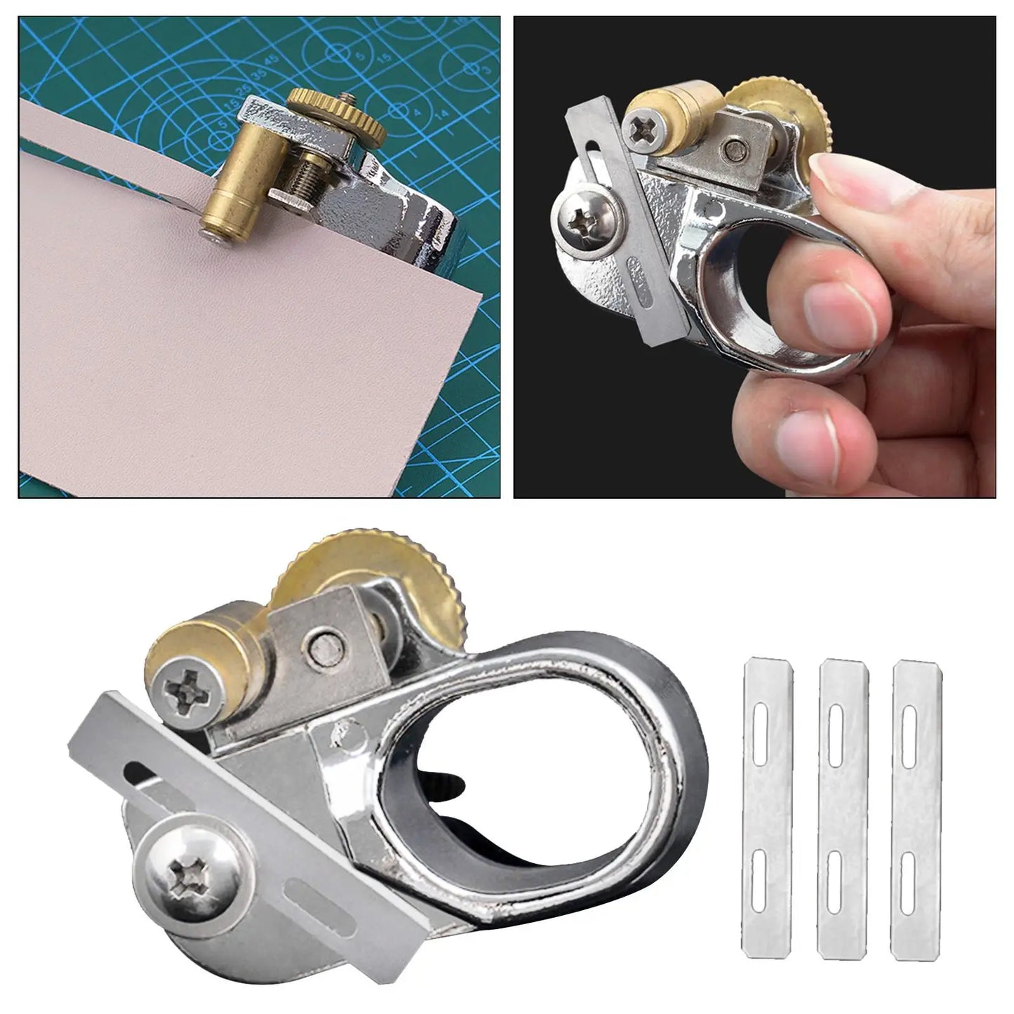 Leather Adjustable Stainless Steel Strip and Strap Cutter