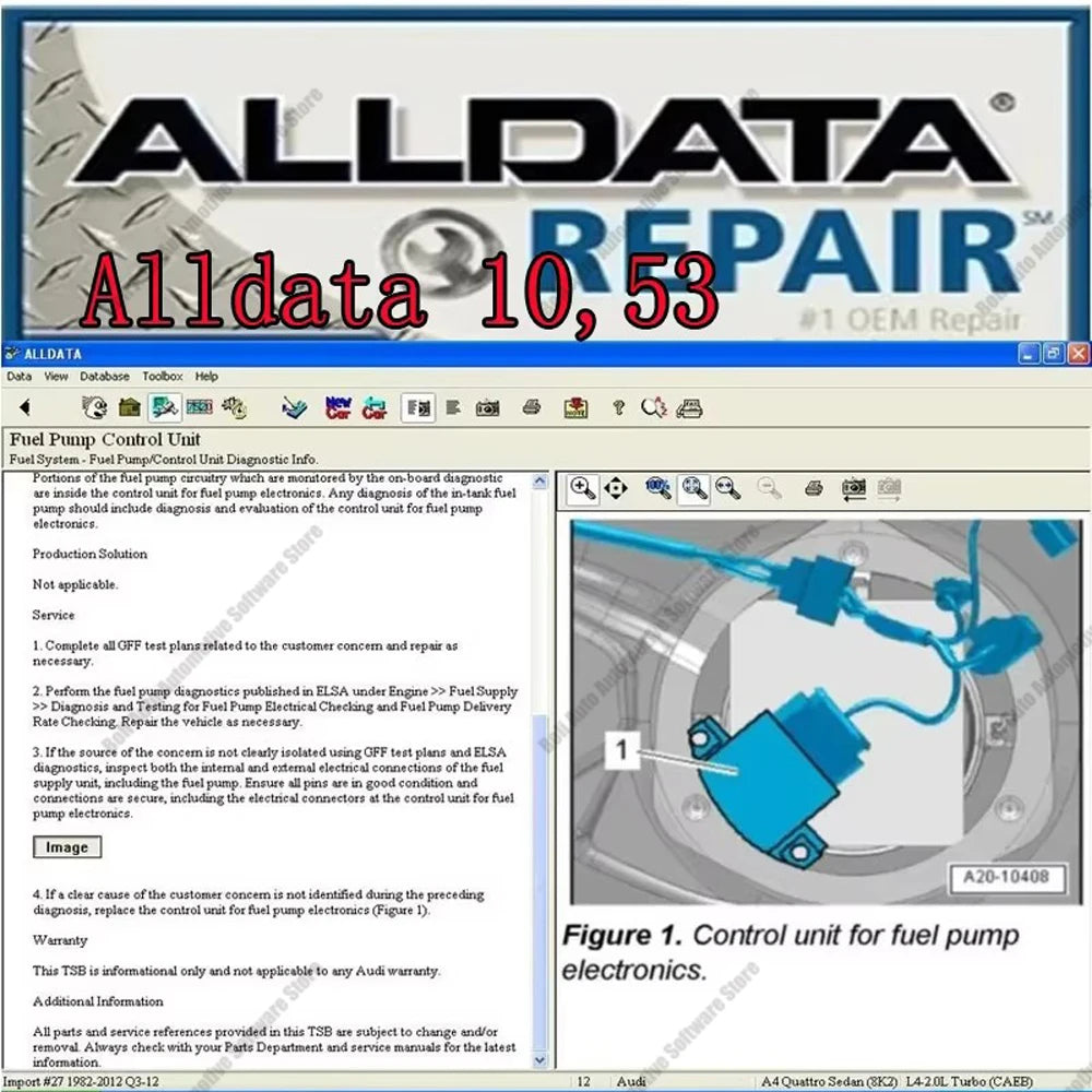 Automotive Diagnostic Software with wiring diagrams.